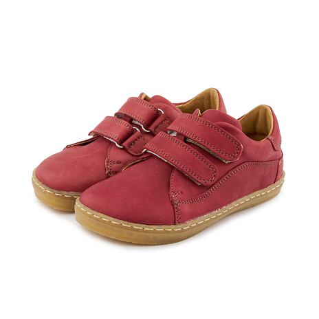 Ledersneaker barefoot für Kinder "Ada" rot