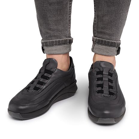 Dames leren Ivona sneakers grijs