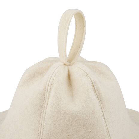 Bonnet de laine pour le sauna fleur