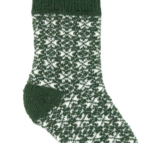 Merino Kids’ Christmas Socks Green