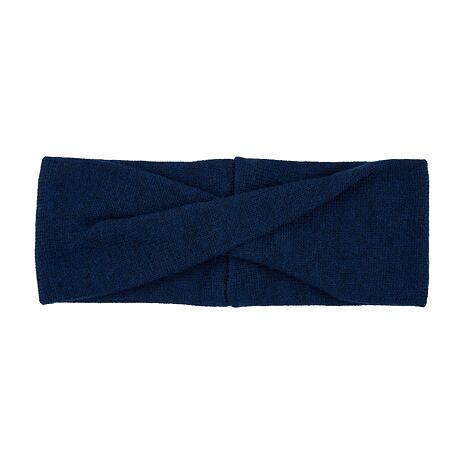 Bandeau en laine Wave C03 bleu foncé