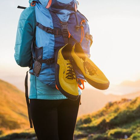 Chaussures barefoot en cuir Be Lenka Trailwalker jaune