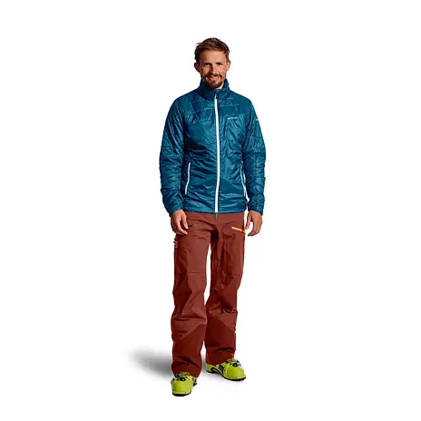 Anorak Piz Boval Jacket Ortovox Petrol Blue pour hommes