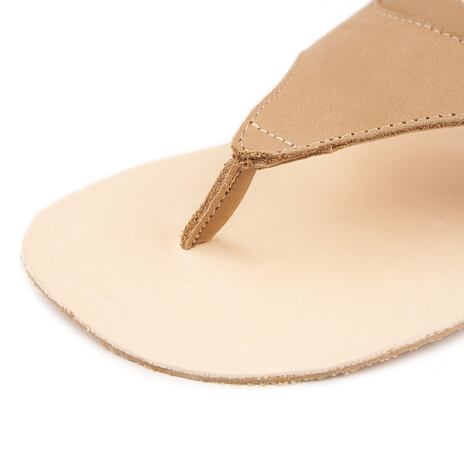 Barefoot Leder-Sandalen für Damen "Elen" hellbraun