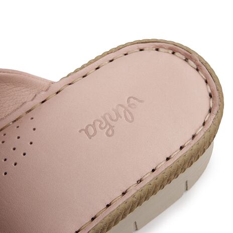 Damen Leder-Flip Flops Brigita rosa