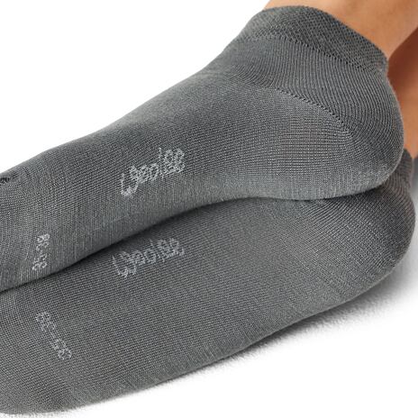 2 pairs of summer ankle socks Merino gray