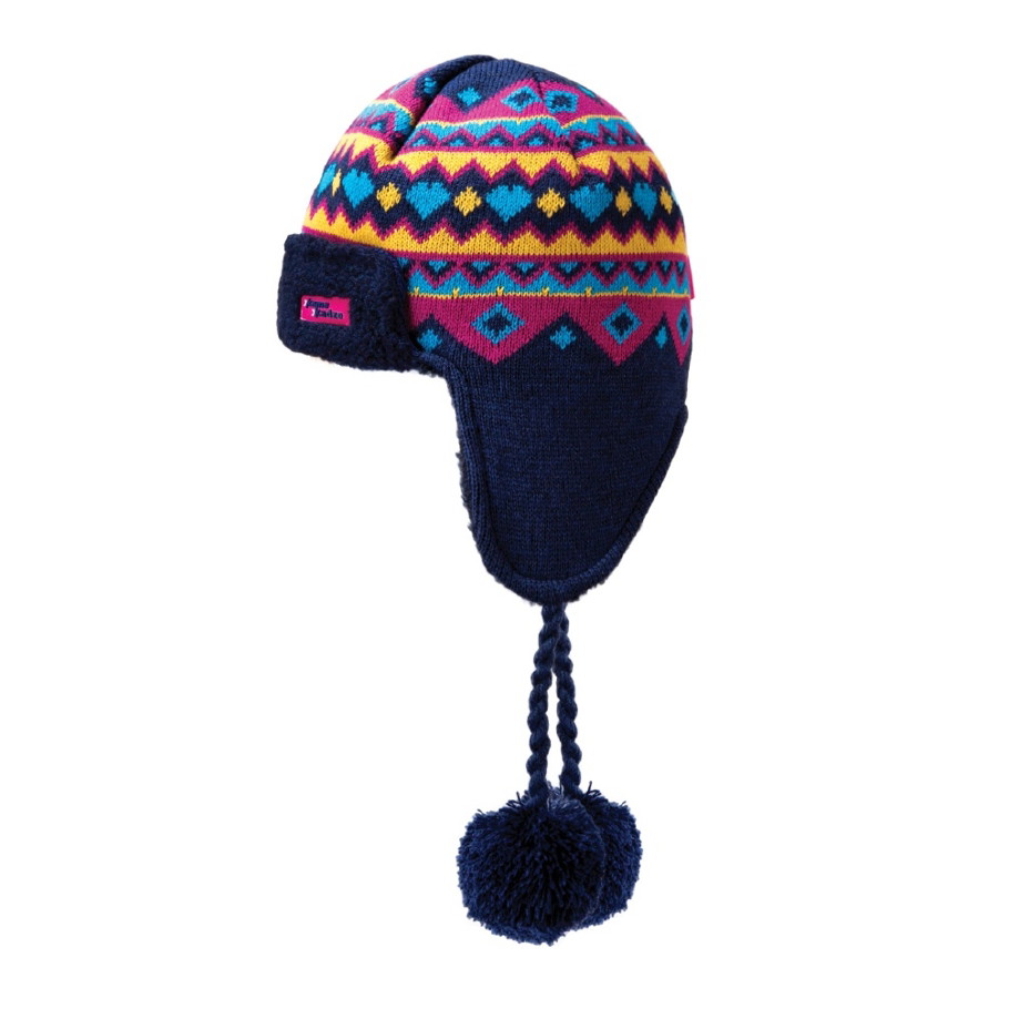 Kötött usanka sapka merino KAMA K52 - Rózsaszín