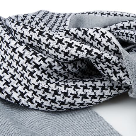 Wollen sjaal Extrafine Merino, zwart