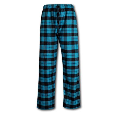 Men's Checkered Flannel Pajama Pants Blue-Black