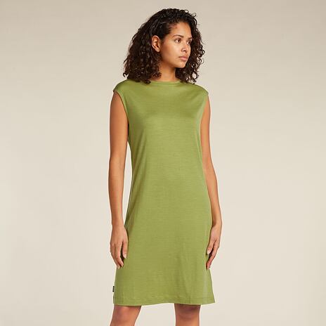 Rochie de damă Merino 200 Granary Sleeveless Dress Icebreaker Olive