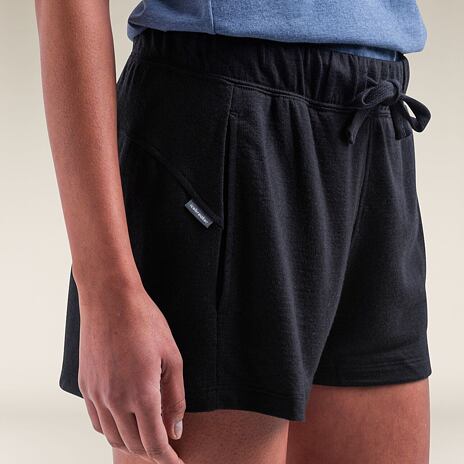 Dámské šortky Merino Blend 200 Crush Shorts Icebreaker Black