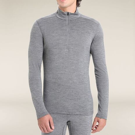 Pánské tričko Merino 200 Oasis LS Half Zip Icebreaker Gritstone