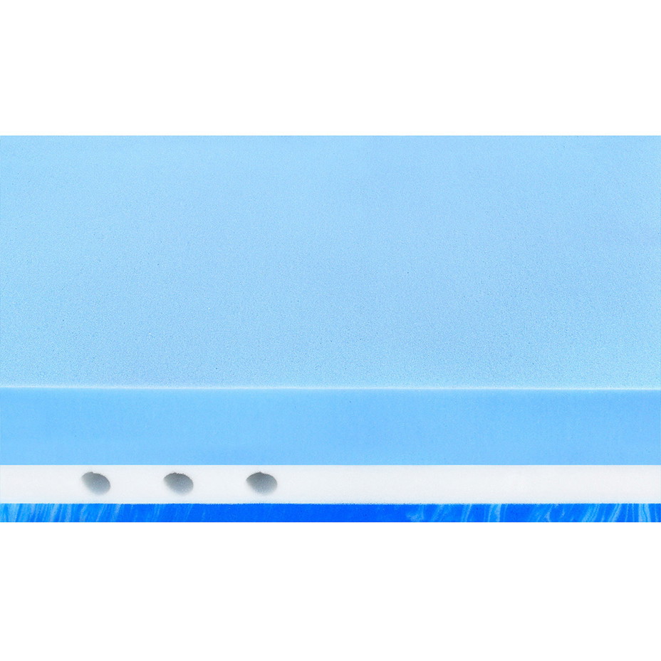 Oboustranná matrace z gelové pěny s ovčí vlnou a chladivou stranou