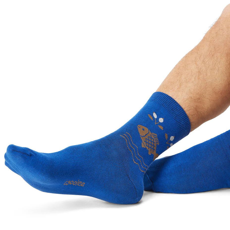 Vánoční bavlněné ponožky kapr