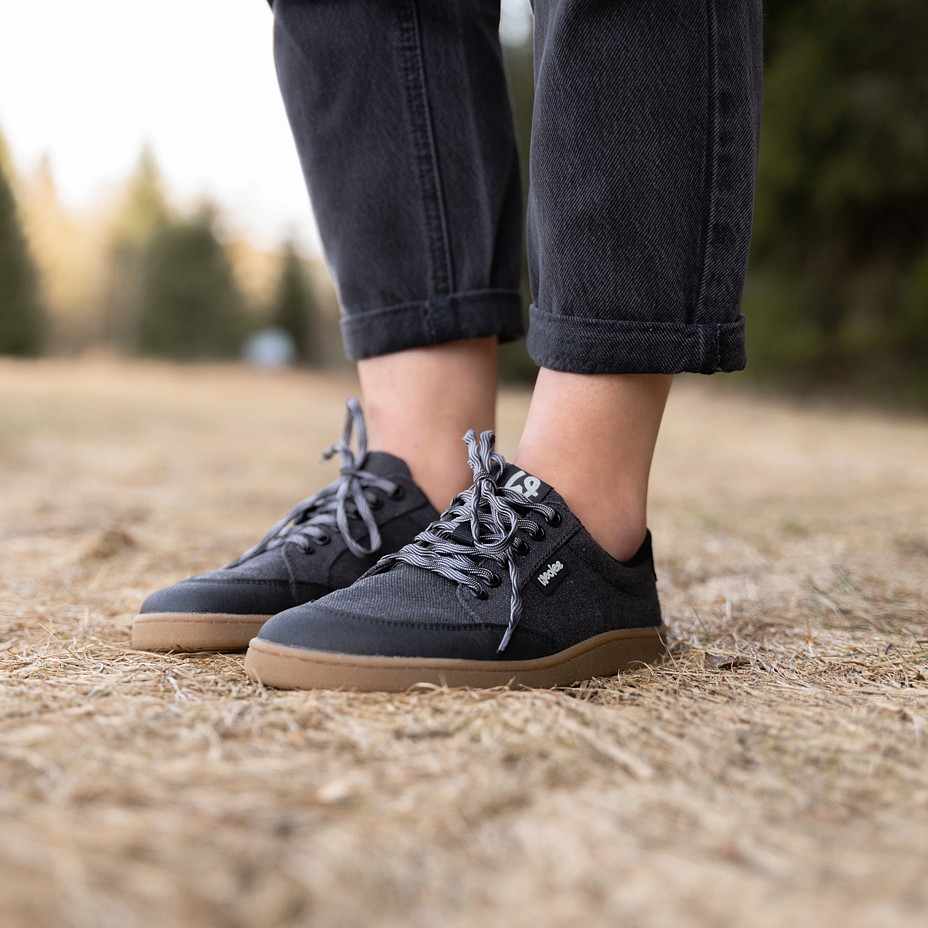 Damen Barfuß-Textil-Sneaker Oxy schwarz