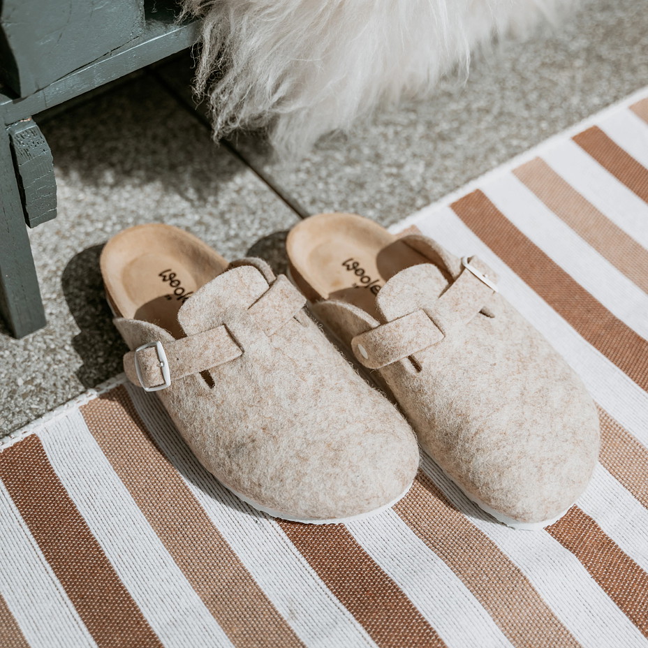 Michaela női egészségügyi parafa papucs, bézs