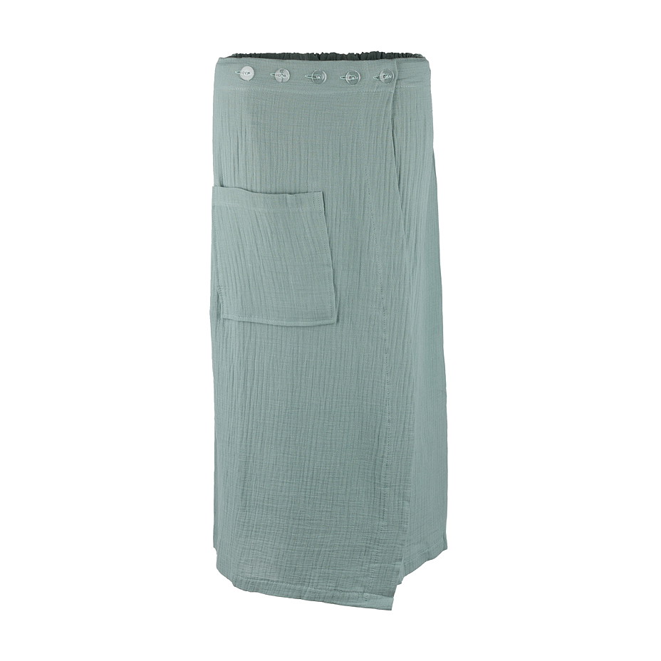 Sauna kilt made of muslin green