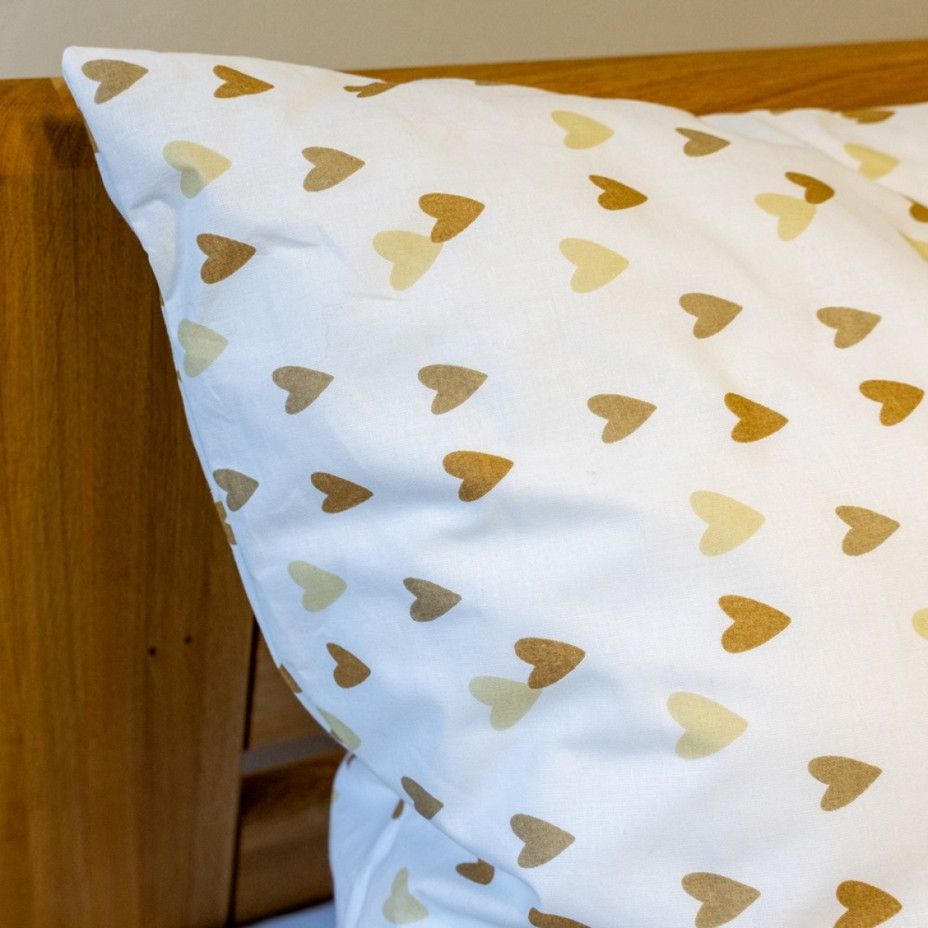 Bavlněné povlečení 
srdce