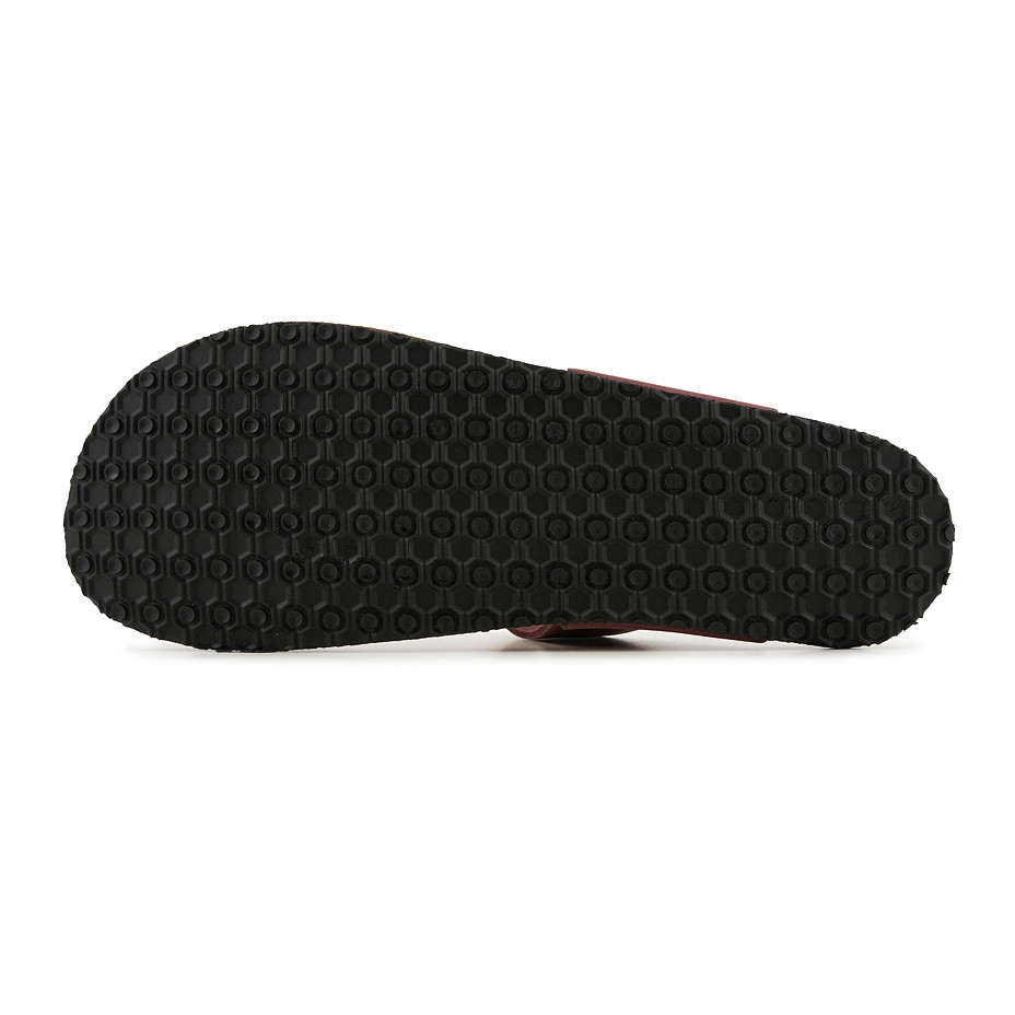 Dámské kožené barefoot žabky 
vínová