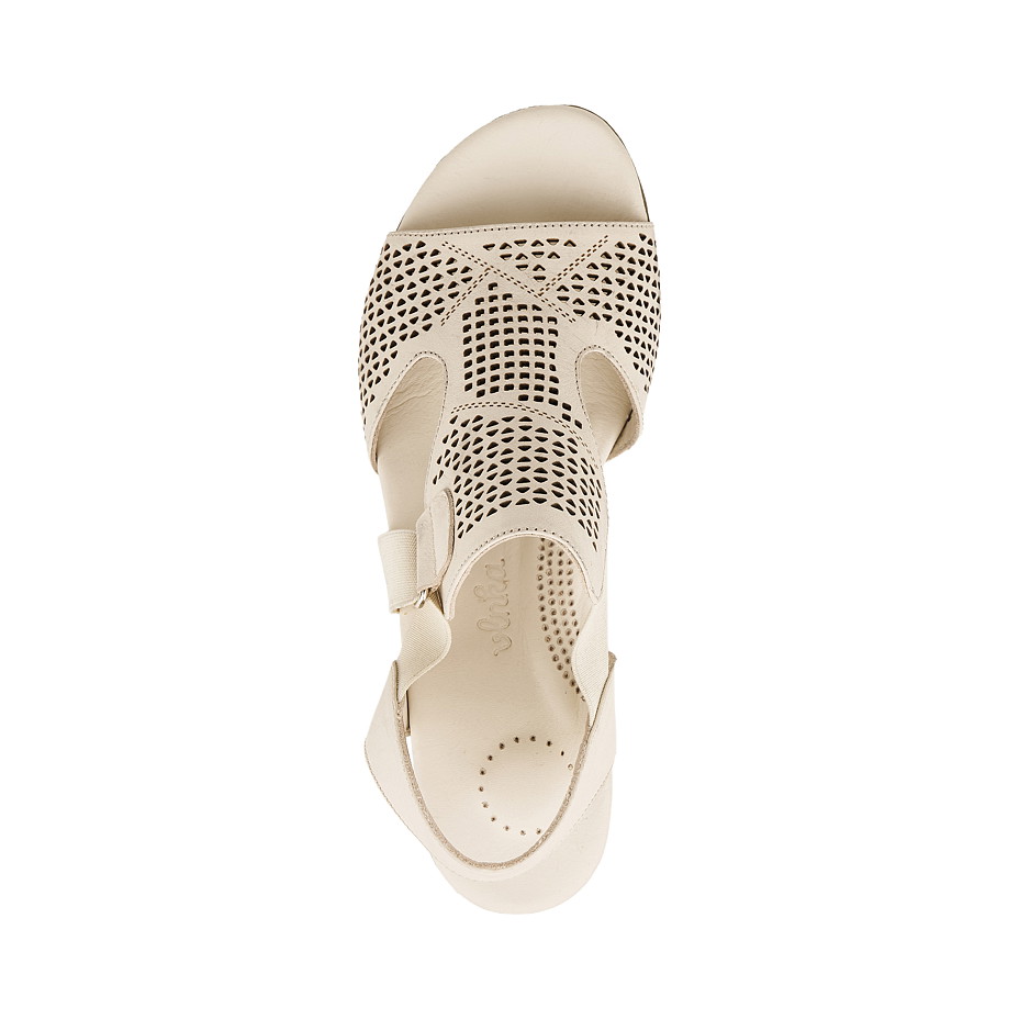 Sandali sanitari in pelle da donna Zaria, beige
