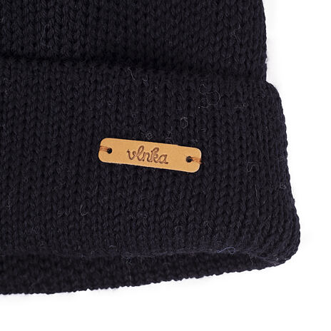 Bonnet en laine Vlnka V02 noir