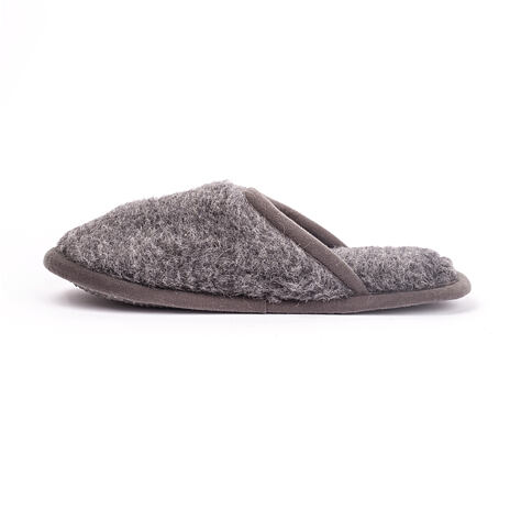 Wool Slippers - Dark Grey