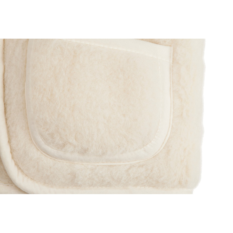 Mellény gallérral bárány gyapjúból természetes