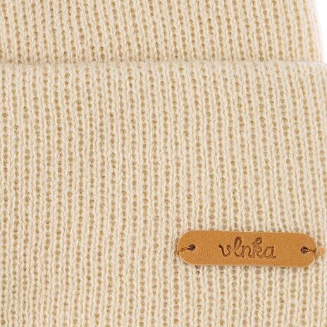 Vlnka Kids’ Wool Beanie V16 Beige