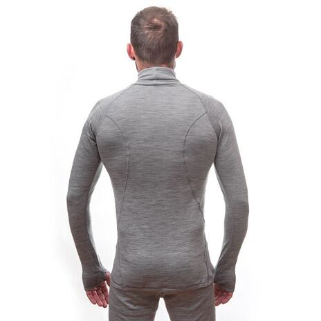 Funktionsshirt für Herren Sensor Merino Bold roll neck cool gray