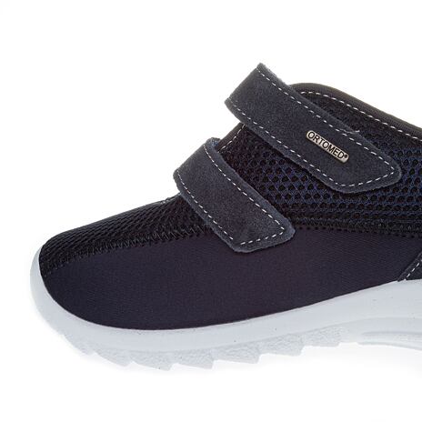 Atmungsaktive Turnschuhe mit Klettverschluss für Damen blau