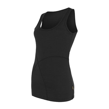 Women’s Sensor Merino Active Vest Top Black