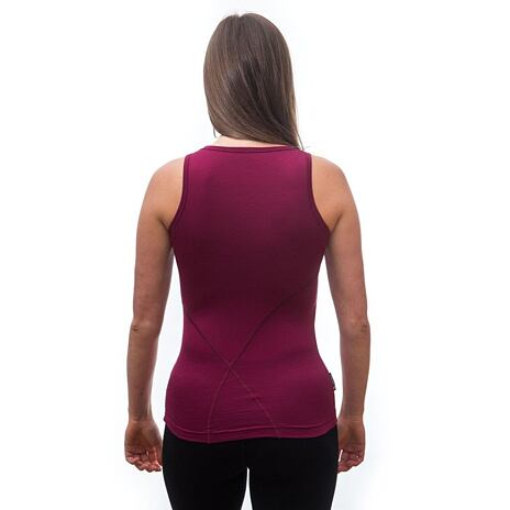 Women’s Sensor Merino Active Vest Top Pink