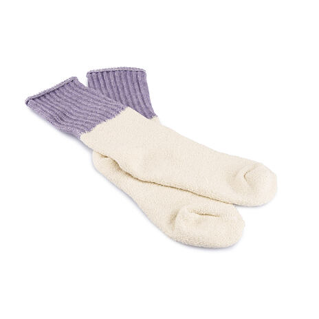 Extra-long Merino Wool Socks Purple