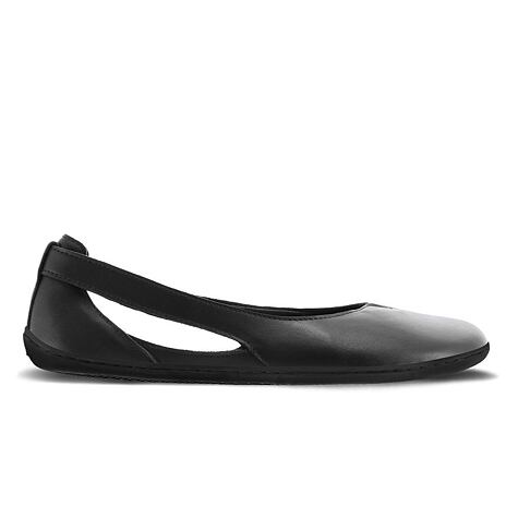 Ballerines en cuir pieds nus Bellissima noir