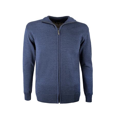 Pletený svetr Merino Kama 4103 tmavě modrá