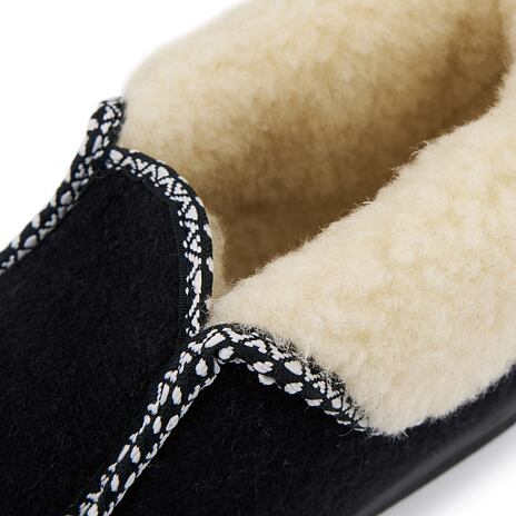 Women’s Wool Slippers Black