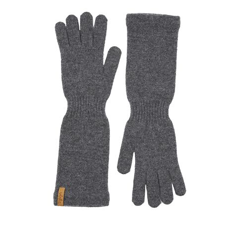 Gants longs Vlnka R04 en laine avec cachemire gris