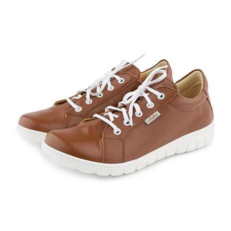 Tennis en cuir Nina pour femme marron