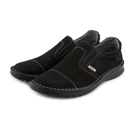 Bottines en cuir pour hommes Ivan noires