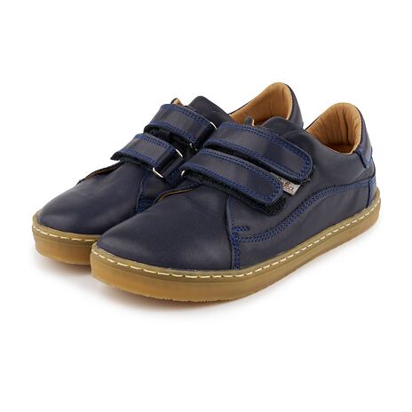 Leren Ada barefoot sneakers voor kinderen blauw