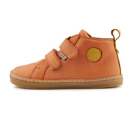 Tennis en cuir Dodo pour enfant oranges