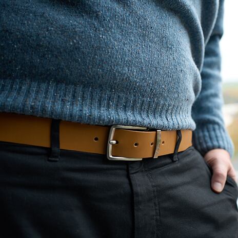 Ceinture en cuir marron