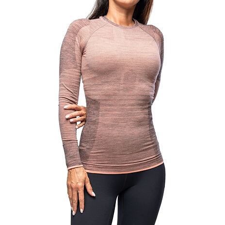 Damen-T-Shirt Merino 230 Competition long sleeve Ortovox bloom