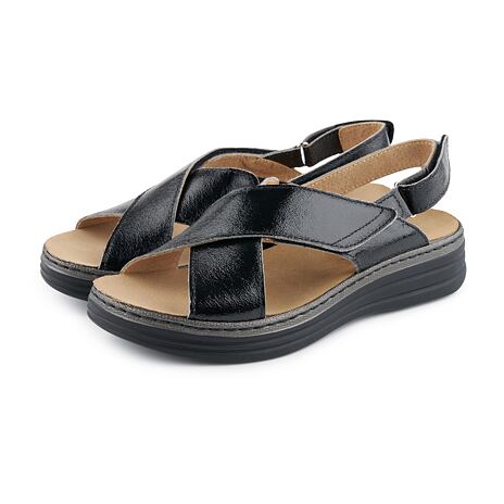 Women’s “Darina“ Leather Sandals Black