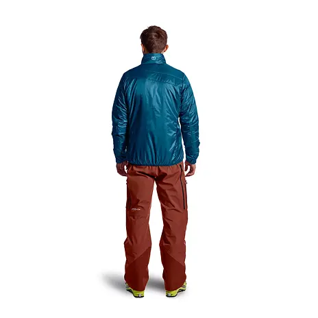 Anorak Piz Boval Jacket Ortovox Petrol Blue pour hommes