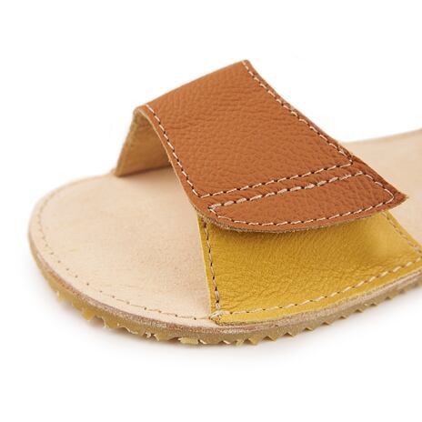 Sandales barefoot en cuir blanches Miri pour enfants