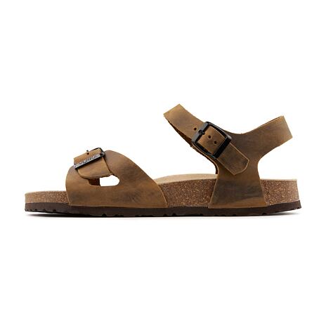 Women's anatomical cork sandals Jindra brown