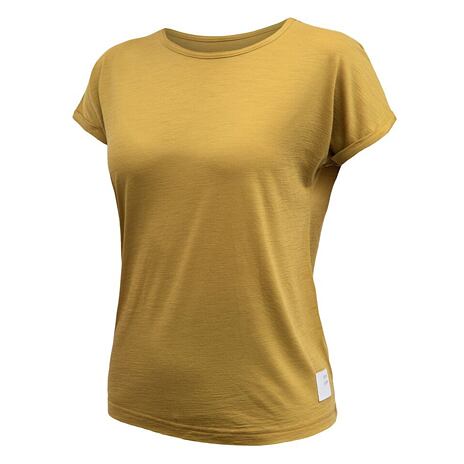 Damen-T-Shirt Sensor Merino Air Traveller senfgelb