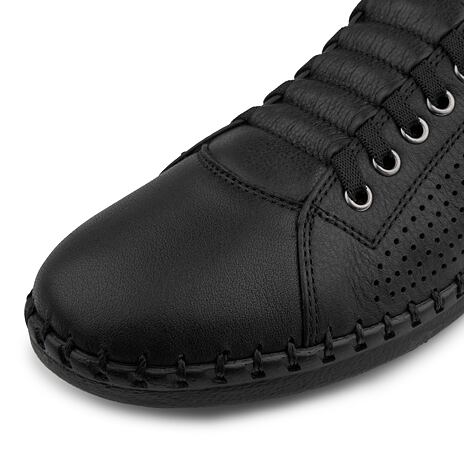 Damen Ledersneaker "Radana" schwarz