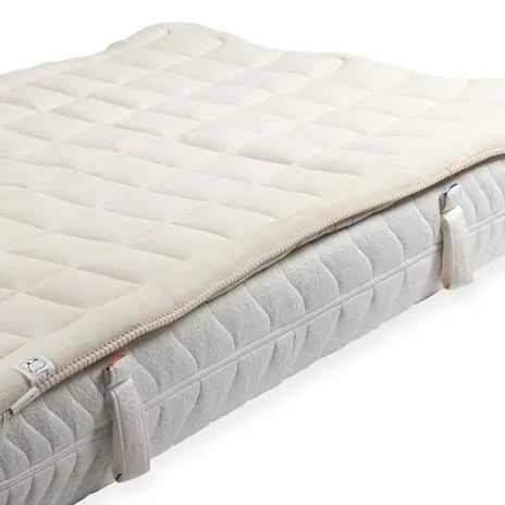 Surmatelas réversible en laine pour protéger le matelas